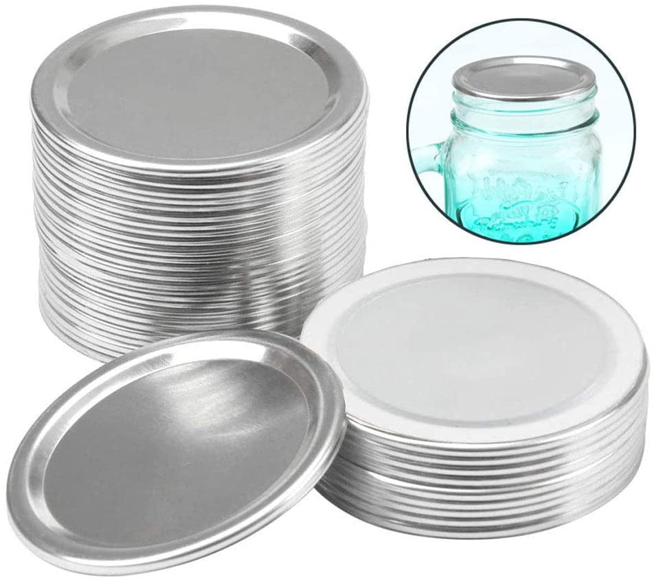 Kitchen & Dining Regular Mouth Canning Lids Bottles Lid Jar Caps Mason Jar Lid<<
