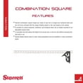 Steel Combination Square with Square Head 24" Blade Length, Cast Iron