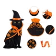 thumbnail image 3 of Halloween Pet Cape Hat Set Cat Dog Dress Up Cosplay Costume Dress Photo Props Pet Accessories, 3 of 8