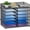 7 Tier - Black, variant on 7 Tier Paper Organizer for Desk, Mesh Literature Organizer, Mail File Sorter Tray with Handle, Desktop Mailbox for Office Classroom Home, Black
