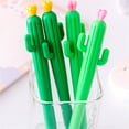 thumbnail image 1 of Cactus Shaped Pens 0.5mm Gel Ink, Comfortable Writing School Office Supplies with Replaceable Refill, 4-Pack Cute Stationery Gift for Students Teachers Home Work, 1 of 7