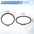 thumbnail image 2 of 2 Pack 3" Internal Retaining Ring Circlip, 65 Mn Spring Steel Internal Circlip Snap Rings C-Clips, Black, 2 of 6