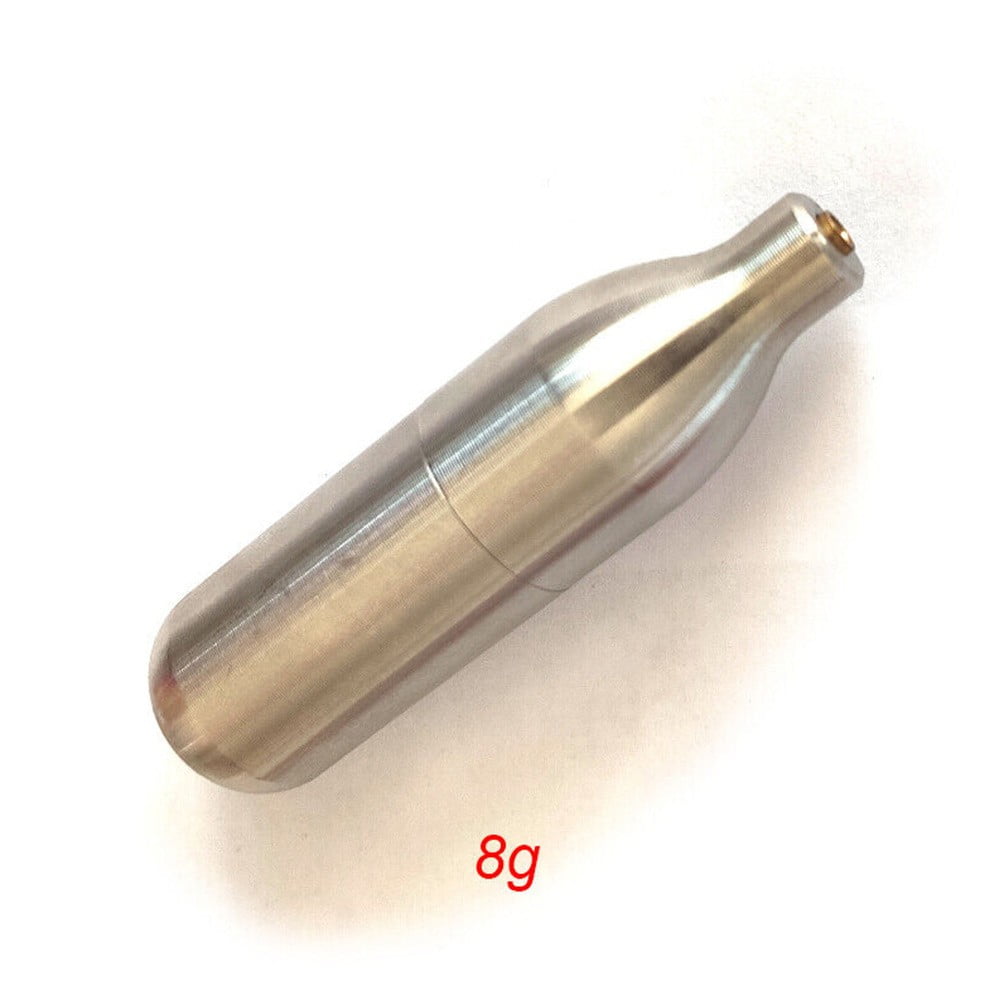Mduoduo Stainless Steel Refillable 12g 8g Threadless Rechargeable CO2