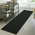 thumbnail image 2 of Mainstays Traditional Dylan Solid Diamond Runner Rug, Black, 2'6" x 8', 2 of 7