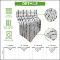 thumbnail image 5 of Black Grey Stripes Table Runner Linen Burlap Table Runner 120 Inches Long Farmhouse Striped Modern Abstract Art Dresser Scarves for Kitchen Island Coffee Dining Room Party Holiday Decoration 13"x120", 5 of 8