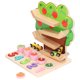 thumbnail image 5 of Car Ramp Toy, Color Recognition Glossy Face Fine Workmanship Race Car Track Basswood  For Early Childhood Education ANGGREK Wooden Race Track, 5 of 8