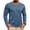 Blue, variant on Mens Tops Crewneck Long Sleeve Loose Fitted Breathable Basic Tee Shirts Daily Wear Raglan Casual Tops