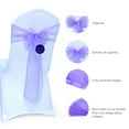thumbnail image 2 of mds Pack of 200 Organza Chair Sash Bow Sashes for Wedding Decoration -Lavander, 2 of 6