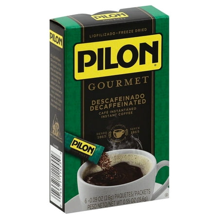 Café Pilon Gourmet Decaf Instant Coffee Single Serve Packets, 6 Count ...