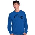 thumbnail image 5 of Rational Real Pi Pie Number Math Nerd Long Sleeve TShirt Men Women Brisco Brands S, 5 of 6