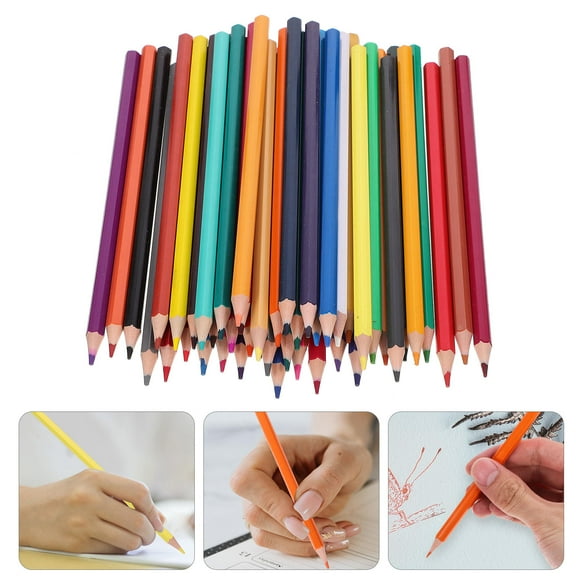 TEHAUX  48 Pcs Crayon Rainbow Pencils Colored Toddler Student