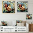 thumbnail image 4 of Designart "Summer's Curious Squirrel III" Animals Framed Wall Art Decor - Modern Brown Squirrel Entryway Framed Wall Art Print, 4 of 6