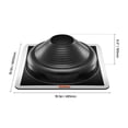 thumbnail image 5 of KFFKFF Pair of Roof Pipe Flashing Boots, Suitable for Pipe OD 6-3/4" to 14", Adaptable EDPM Roofing Jack Pipe Flashing, Temperature Range -67℉ to 212℉, Durable Metal Base, Ideal for Chimney, 5 of 9