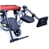 18 in. Elevating Legrest with Padded Calf Pad for TR, Black
