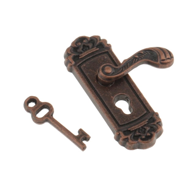 Manija Derecha de 12 con llave en miniatura Zulema Accesorio de bricolaje juguete