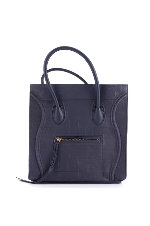 Pre-Owned Phantom Bag Crocodile Embossed Leather Medium By Rebag