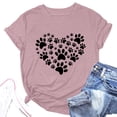 thumbnail image 2 of Gibobby Playera Manga Corta para Mujer Blusa Casual Camiseta corta estampada Mujer Blusa manga superior para mujer(Rosa,G), 2 of 5