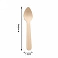 thumbnail image 3 of Efavormart 100 Pcs - Environmentally Friendly Disposable 4" Birch Wood Dinnerware Throw Away Green Party Spoons, 3 of 11
