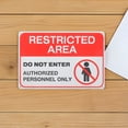 thumbnail image 4 of Moluckfu 2Pcs Keep Out Metal Sign Authorized Personnel Only Warning Sign for Outdoor Property, 4 of 8