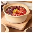 thumbnail image 4 of Ceramic casserole dish with lid, Japanese ceramic pot with two handles, clay pot retro style, casserole soup pot for household, 4 of 7