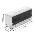thumbnail image 3 of M.2 NVMe SSD Heatsink, All-Metal Passive Cooling Radiator with Thermal Pads, M.2 2280 SSD Cooler for PC/PS5, High Thermal Conductivity Heat Dissipation Fin Design, 3 of 6