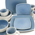 thumbnail image 5 of Gibson Elite 16 Piece Soho Lounge Reactive Glaze Stoneware Dinnerware Set in Light Blue, 5 of 9