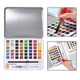 thumbnail image 4 of Conjunto de pintura de acuarela profesion, de para primera , portátil para artistas principiantes Paint 12 nacarado + 36 perfecl Pintura de acuarela, 4 of 8