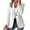White, variant on Sensestyle Womens Blazers Dressy Casual Womens Daily Casual Solid Color Long Sleeve Suit Jacket Corduroy Suit Corduroy Jacket Blazers for Women Business Casual Khaki XL