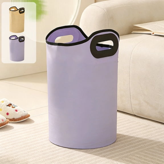 Foot Soaking Bucket, Portable Foot Bath Tub, PVC Material, Heat Preservation, Foldable for Travel and Home, Bottom Drainage, Beige,Purple