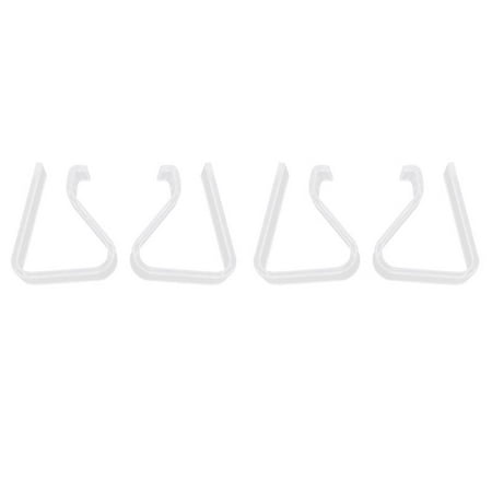 

4 Pcs Home Party Clear Plastic 20mm-35mm Desk Table Cloth Clips