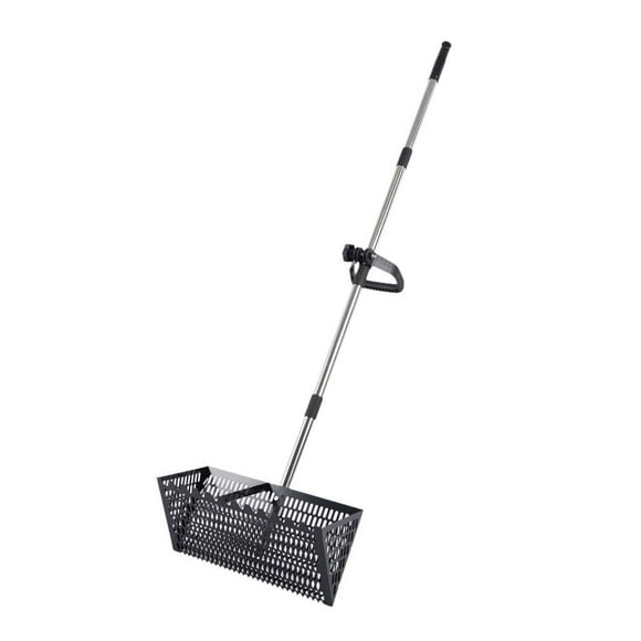 Sand Sift Rake Beach Mesh Shovel Dientes s Tamicera de arena para acampar afuera Negro