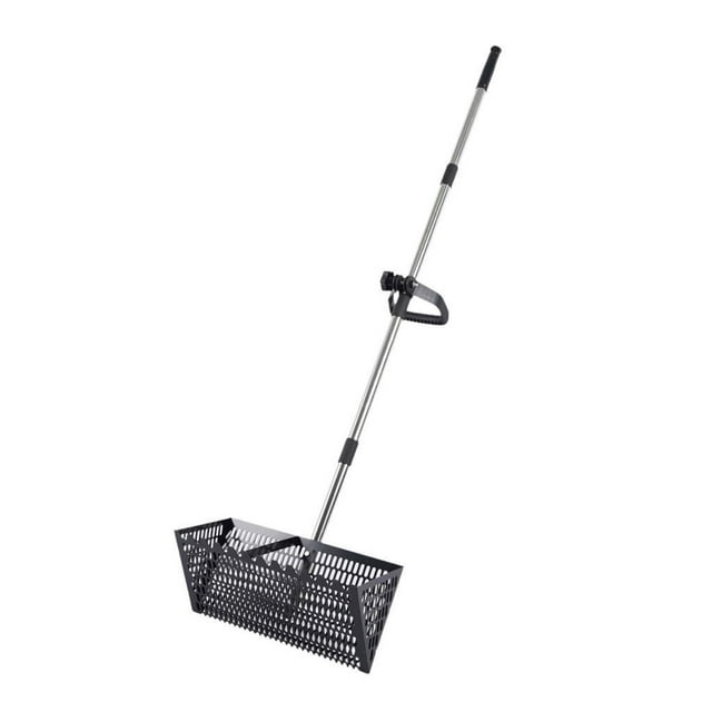 S SERENABLE Sand Sift Rake Beach Mesh Shovel Sharp Teeth Sand Sifter for Camping Outside Black