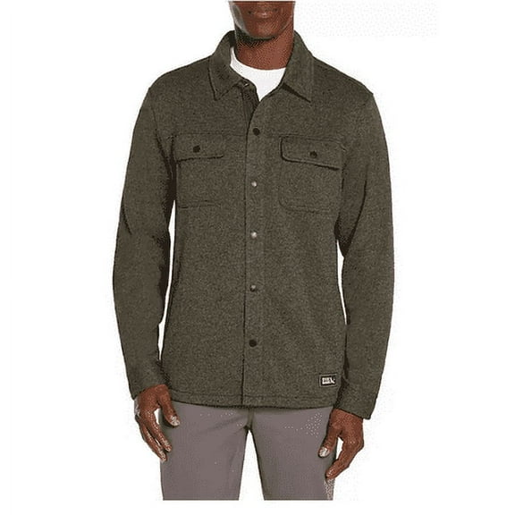 Eddie Bauer Men's Sweater Fleece Shirt Jacket