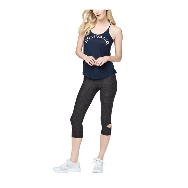 Aeropostale Motivated Racerback Tank Top para mujer, azul, mediano Aeropostale espalda cruzada