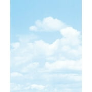 25 Count Paper Letterhead with Clouds
