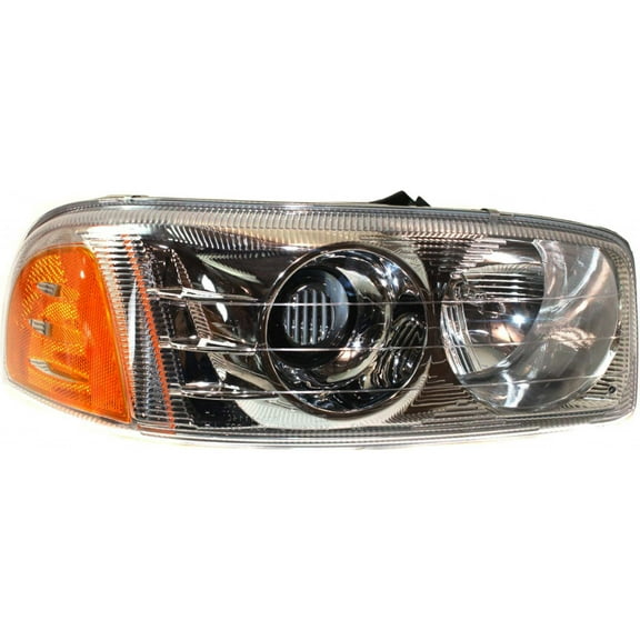 CarLights360: For 2000-2006 GMC Yukon Headlight Assembly Passenger Side w/ Bulbs - (DOT Certified) Replacement for GM2503214 | 15218078, 15150996, 15166757