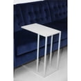 thumbnail image 4 of Pangea Home Miley Rectangular Modern Metal Tray Table in White, 4 of 4