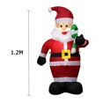thumbnail image 4 of Aire inflable muletas Santa Claus jardín al aire libre disposición figura decoración de Navidad JShteea libre de BPA, 4 of 9