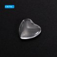 thumbnail image 3 of Uxcell Transparent Glass Cabochons, 60Pcs 8x8mm Heart Shaped Glass Dome Tiles, 3 of 5
