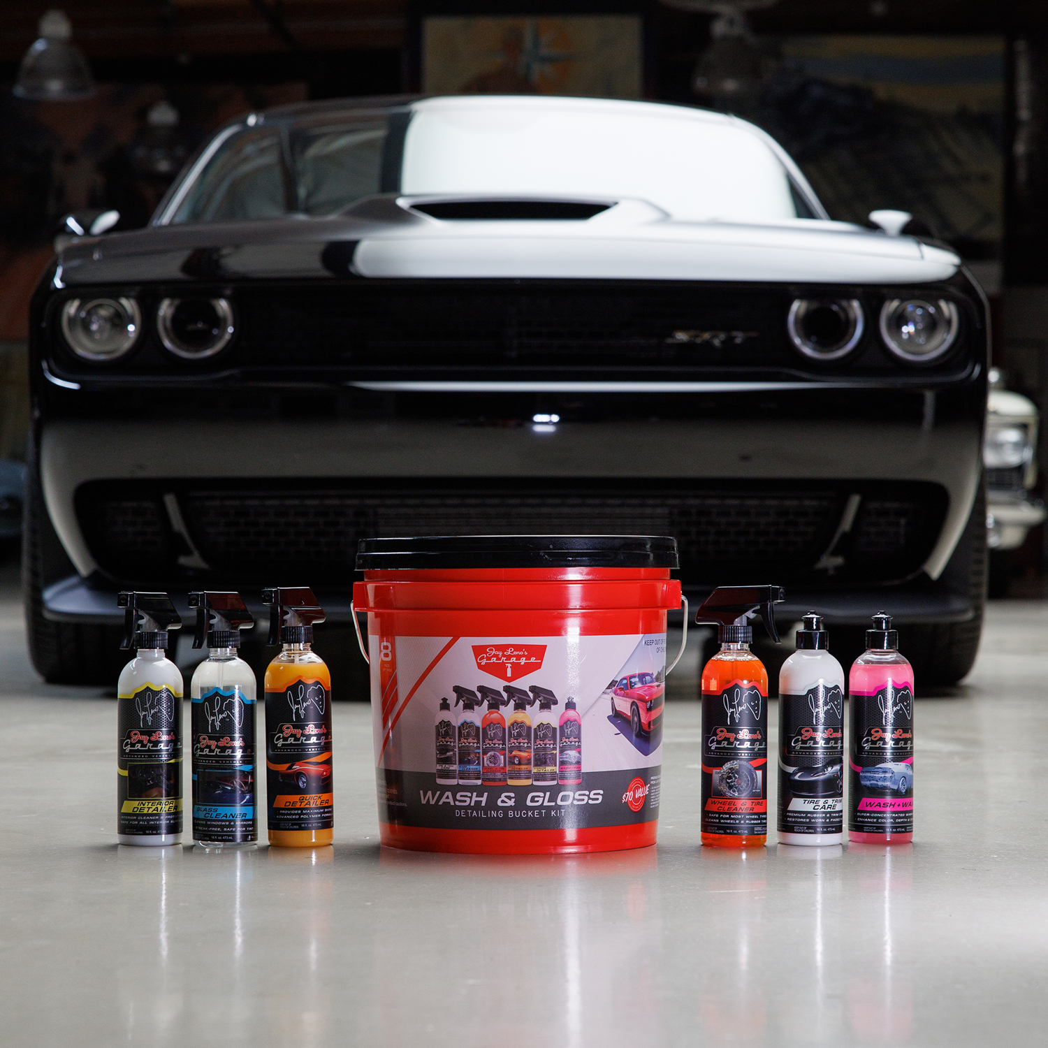 Jay Leno's Garage Wash & Gloss 8-Piece Detailing Bucket Kit - Wash, Clean & Protect - image 2 of 26