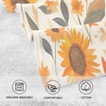 thumbnail image 5 of Yayeee 2 Pack Hand Towels for Bathroom 100% Cotton 16" x 28" Soft Absorbent Kitchen Towel, Watercolor Sunflowers and Leaves, 5 of 7