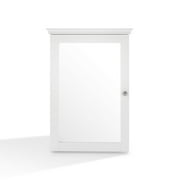 Crosley Lydia Mirrored Wall Cabinet-Color:White