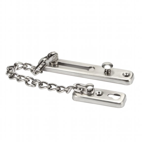 ZHZFKQ 2026 New Chain Door Lock Stainless Steel Security Door Chain Guard Latch Lock for Home Hotel for Door, Apartment, Office, Room, (Silver)