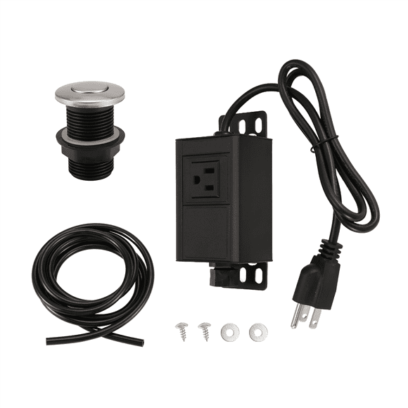 Garbage Disposal Air Switch Kit, Garbage Disposal Button, Garbage Disposal Switch Button, Waste Disposer On/Off US Plug