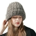 thumbnail image 2 of iHPH7 Y2k Beanie Mens Hats Warm Hats for Women Winter Beanies for Women Womens Winter Hat Winter Hat Skull Cap for Winter Gray One Size, 2 of 6