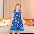 thumbnail image 5 of Rggeeun Girls Summer Dresses Cute Animal Print Sleeveless Sleep Loose Fit Casual Play Dress Toddlers Kids O-Neck Lovely Sundress, 5 of 5