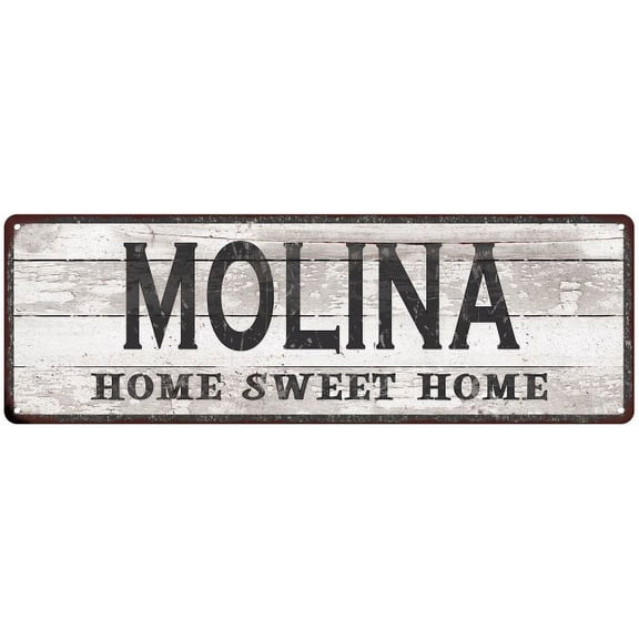 MOLINA Home Sweet Home Country Look 6x18 Metal Sign 106180045482