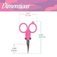 thumbnail image 2 of JubileeYarn Pocket Pal Folding Scissors TSA Compliant and Portable, Compact, Safe Travel Scissors, Stainless Steel Retractable, Perfect Pink - 2 Units, 2 of 7
