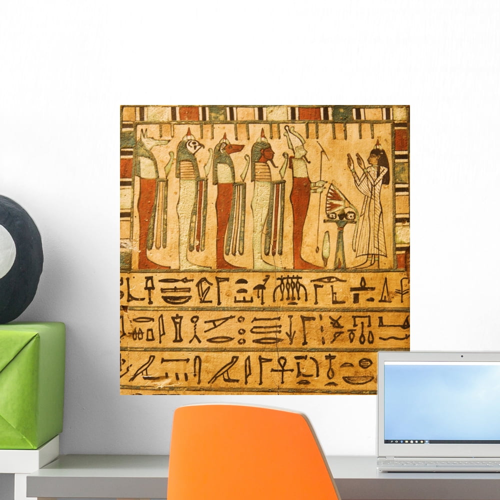 Ancient Egyptian Gods and Wall Mural by Wallmonkeys Peel and Stick ...