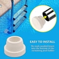 thumbnail image 2 of 2 Pcs Pool Ladder Bumper Protectors Pool Rubber Ladder Foot Covers For Most Swimming Pool Ladder, 2 of 4